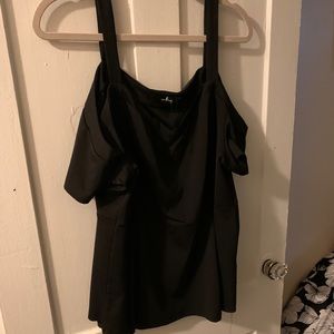 Plus size off the shoulder top